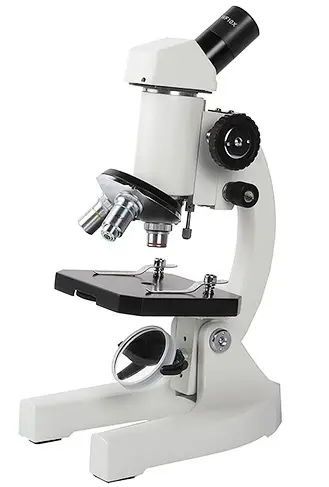 [4995] MICROSCOPIO BIOLOGICO MONOCULAR ESCOLAR MARCA OPTIKS LUZ LED DUAL MODELO 100 SCHOOL MONOCULAR MICROSCOPE